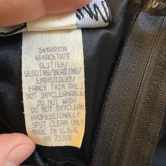 Zum Zum Women's Med VTG 90s Maxi Dress Y2K Whimsigoth Sequins Homecoming - Picture 9 of 11